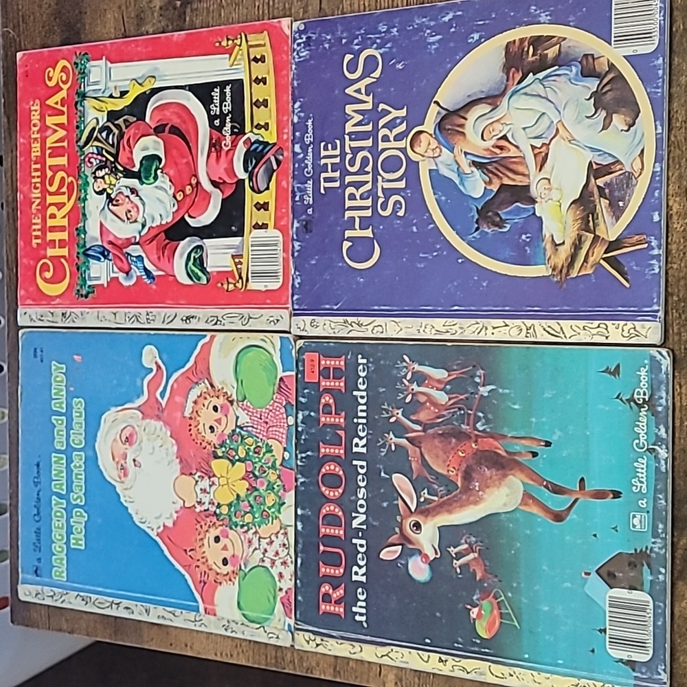 Lot of Christmas Little Golden Books